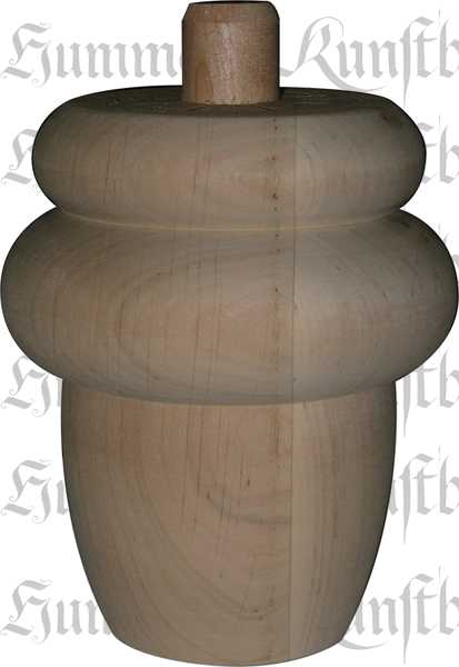 Möbelfüße Holz, Holzfuß antik, Möbelfuß aus Holz antik, aus Erle, 11,5cm
